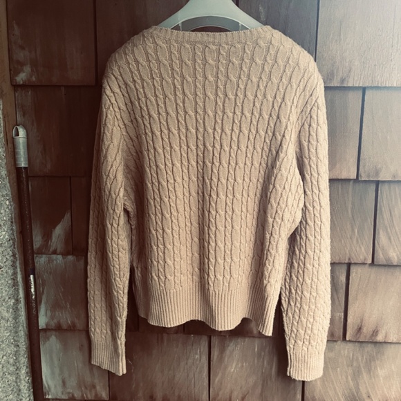 Nevada Rare Vintage Wool Blend Cable Knit Mustard Yellow Scoop Neck Size XL (18) - Picture 8 of 10